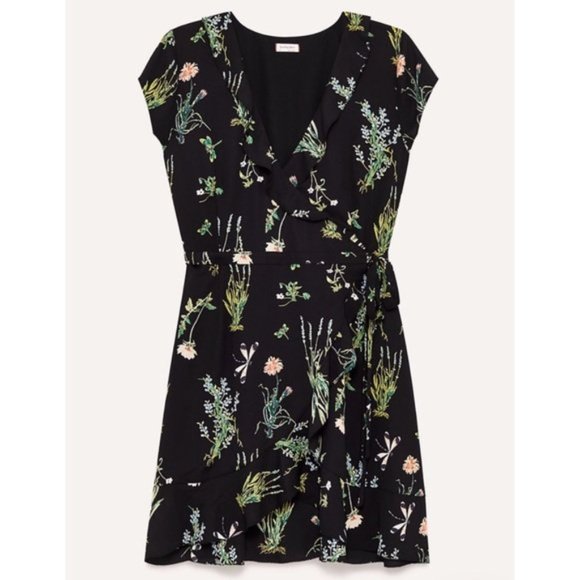 Aritzia Floral Wrap Dress - Picture 3 of 3